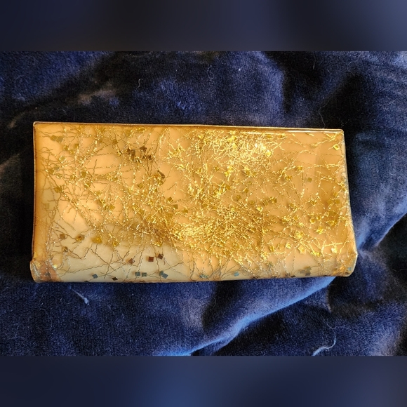 Vintage JR USA golden clutch - Picture 3 of 9